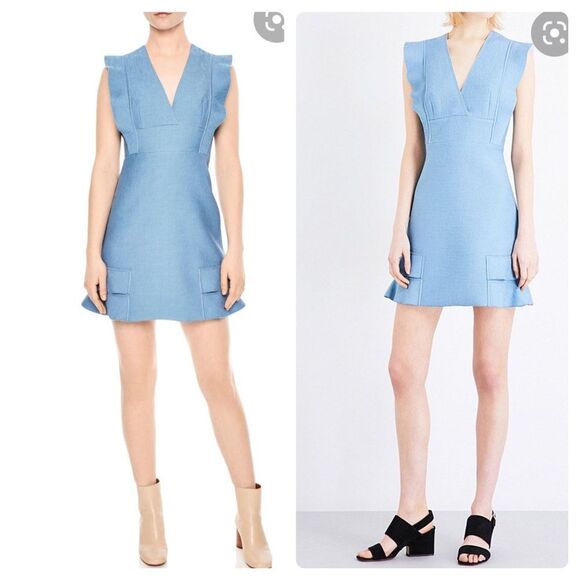 Sandro Dresses & Skirts - New NWOT Sandro Women's Neoprene Blue Dress